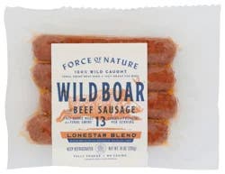 Force of Nature Wild Boar & Beef Sausage Link Lonestar Blend