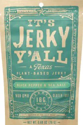 Its Jerky Y All Plant-Based Black Pepper & Sea Salt Jerky 2.69 oz