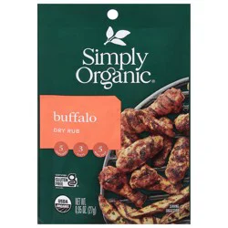 Simply Organic Buffalo Dry Rub 0.95 oz