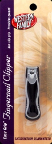 slide 1 of 1, Western Family Nail Clipper Easy Grip, 1 ct