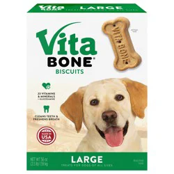 Vita Bone Biscuits Treats for Dogs Large 56 oz