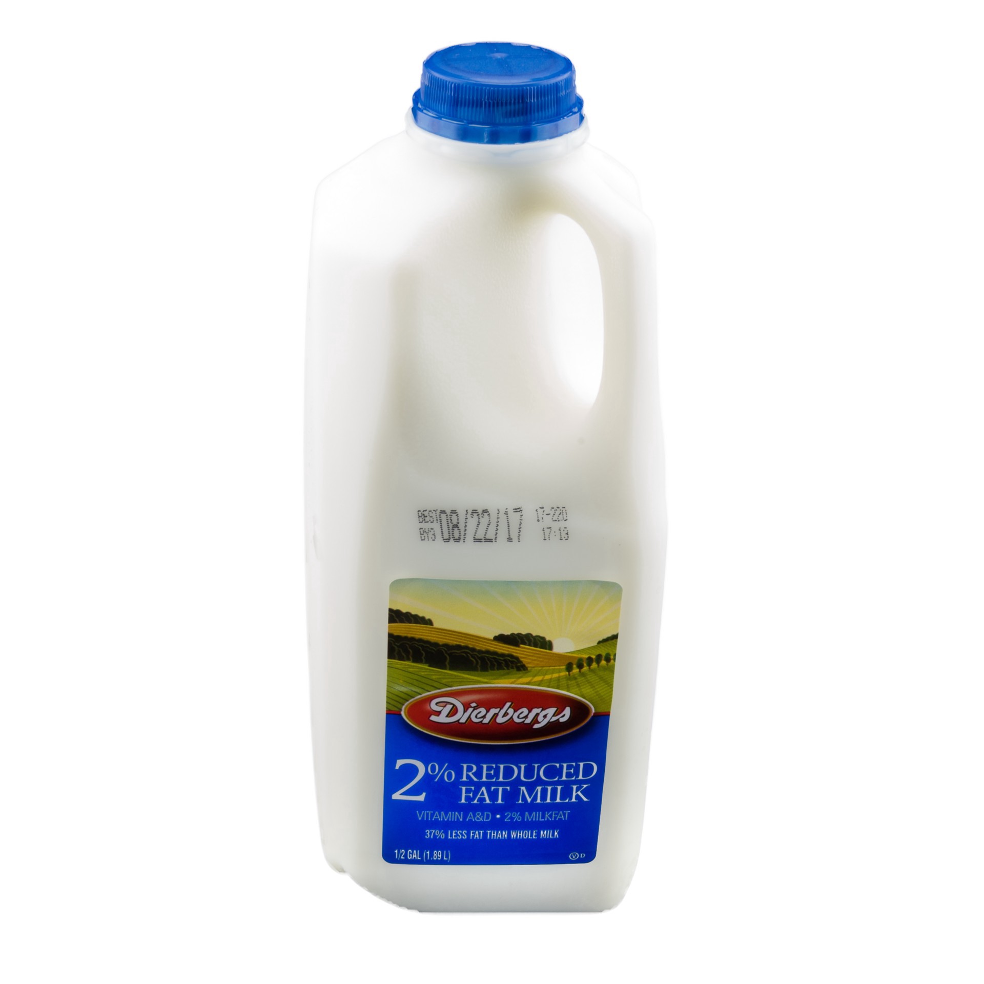 slide 1 of 1, Dierbergs 2% Milk Half Gallon, 1/2 gal