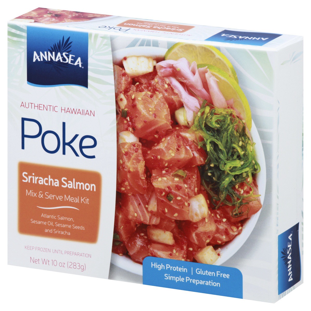 slide 5 of 9, Annasea Sriracha Salmon Poke 10 oz, 10 oz