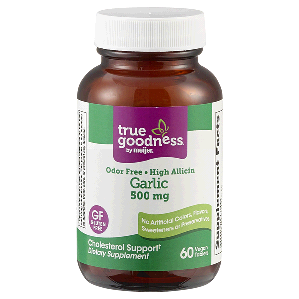 slide 1 of 1, True Goodness Garlic Tablets, 60 ct; 500 mg