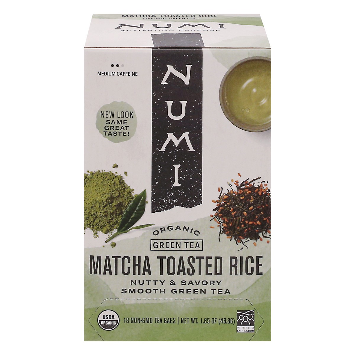 slide 5 of 12, Numi Organic Matcha Toasted Rice Green Tea 18 ea, 18 ct