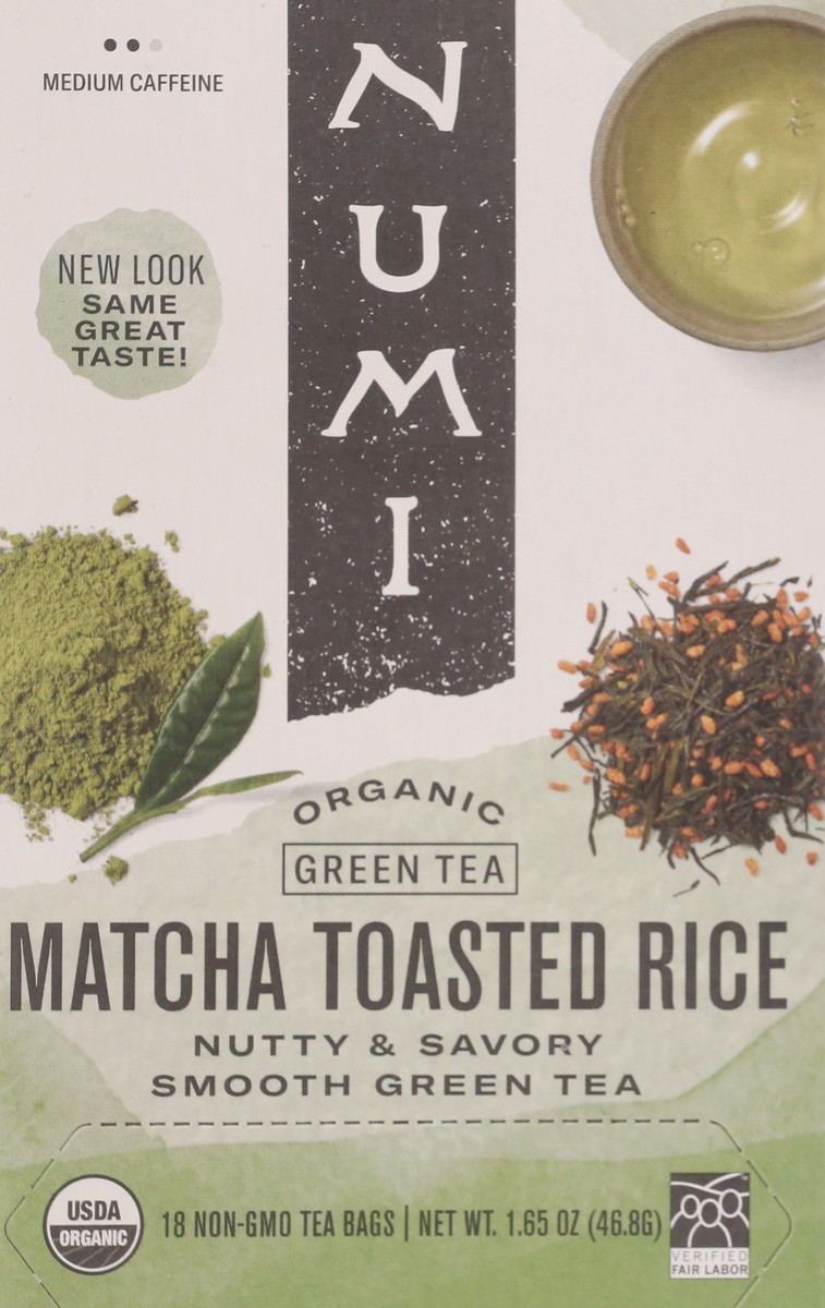 slide 1 of 12, Numi Organic Matcha Toasted Rice Green Tea 18 ea, 18 ct