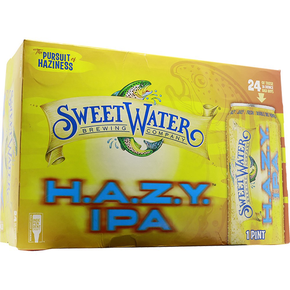 slide 1 of 1, SweetWater Brewing Company Sweetwater H.a.z.y. Ipa, 24 ct; 16 oz