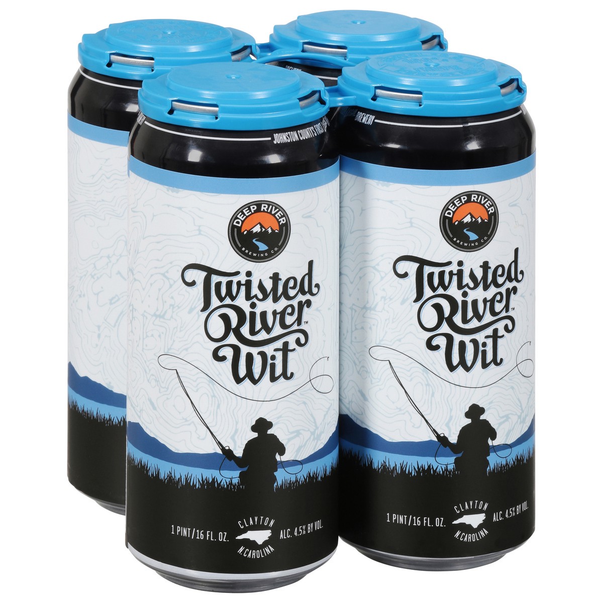 slide 4 of 9, Deep River Wit Twisted River Beer 4 - 1 pt Cans, 4 ct