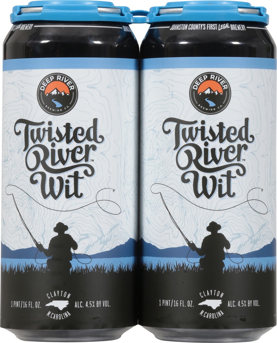 slide 2 of 9, Deep River Wit Twisted River Beer 4 - 1 pt Cans, 4 ct