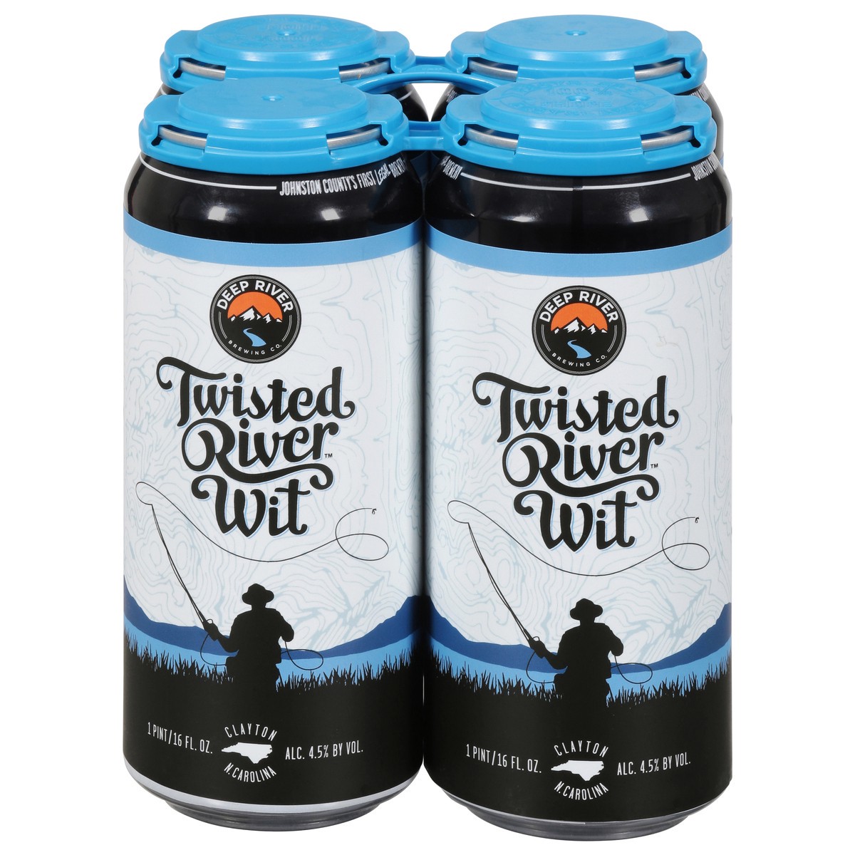 slide 1 of 9, Deep River Wit Twisted River Beer 4 - 1 pt Cans, 4 ct