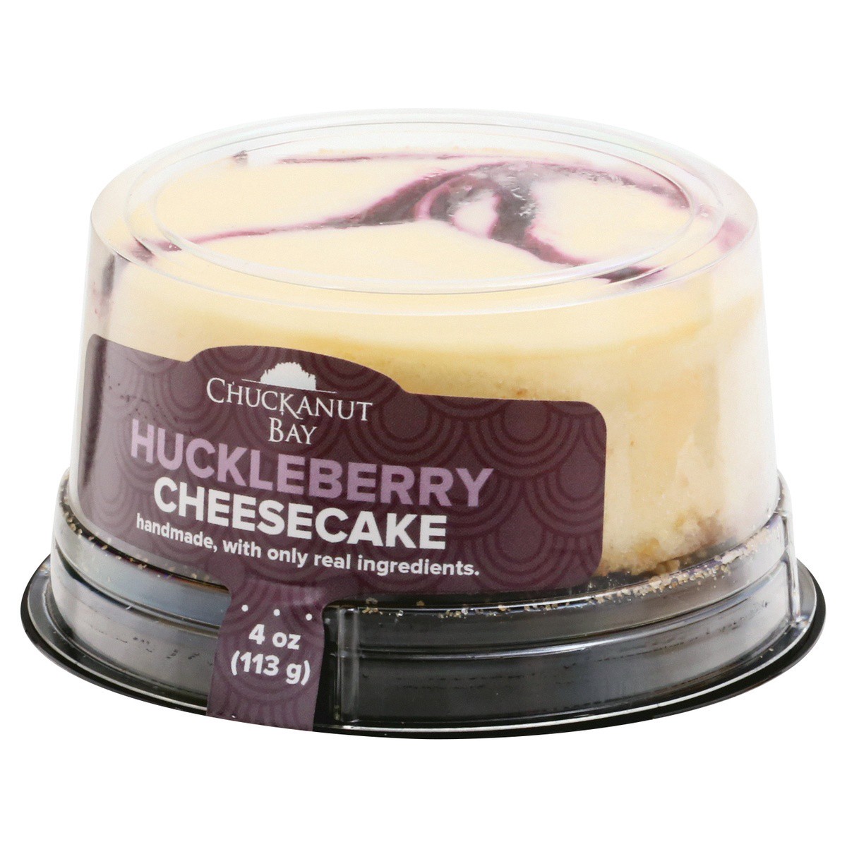 slide 4 of 9, Chuckanut Bay Huckleberry Cheesecake 4 oz, 4 oz