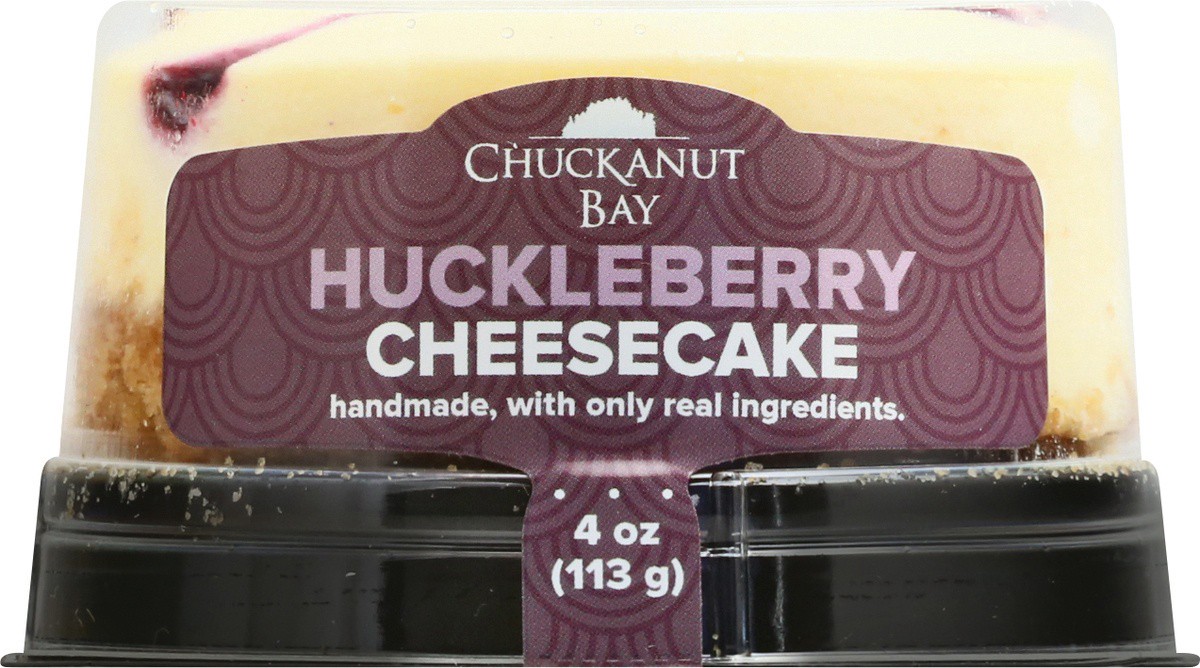 slide 5 of 9, Chuckanut Bay Huckleberry Cheesecake 4 oz, 4 oz