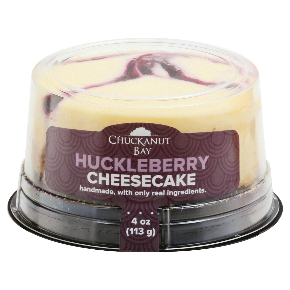 slide 1 of 9, Chuckanut Bay Huckleberry Cheesecake 4 oz, 4 oz