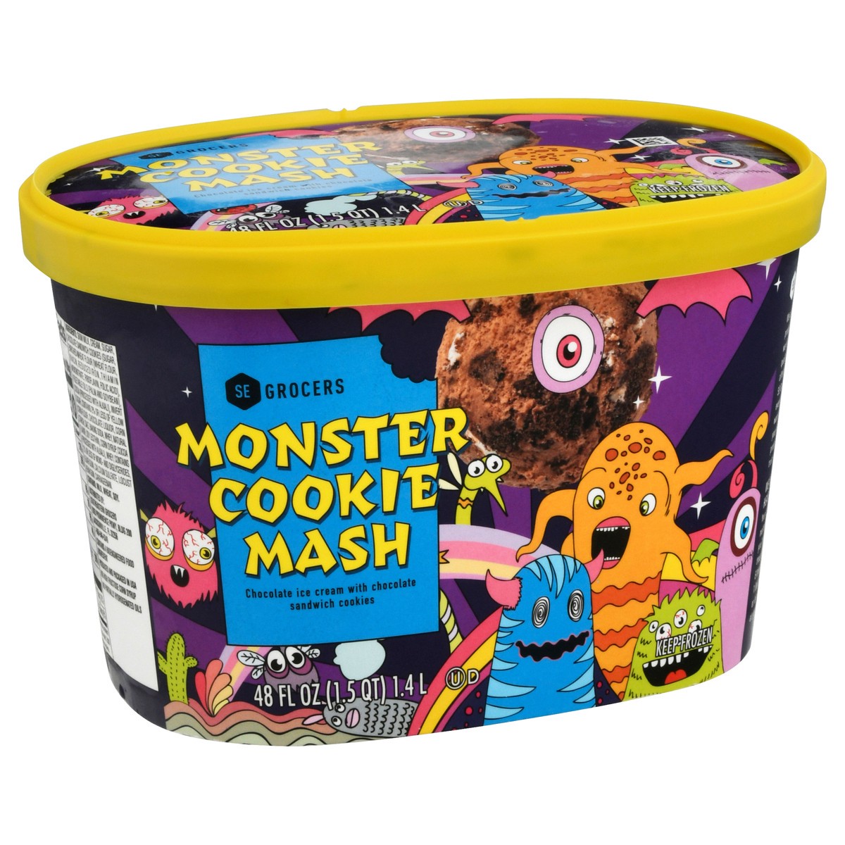 slide 11 of 11, SE Grocers Monster Cookie Mash Ice Cream 48 Ounces, 48 oz