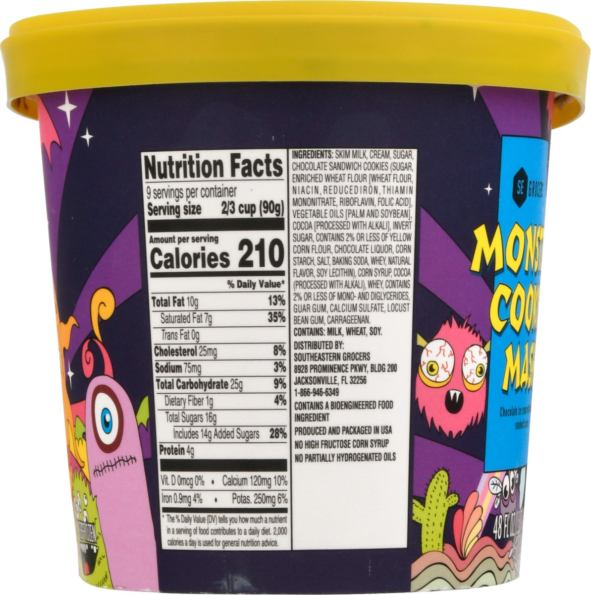 slide 3 of 11, SE Grocers Monster Cookie Mash Ice Cream 48 Ounces, 48 oz