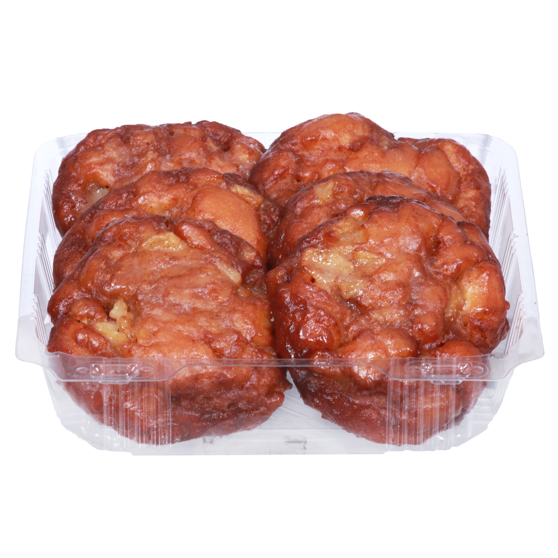 slide 1 of 1, H-E-B Bakery Glazed Apple Fritter Donuts, 6 ct