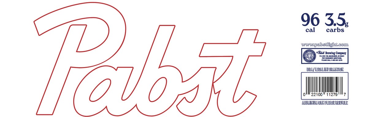 slide 5 of 9, Pabst Light Beer, 24 pack, 12 fl oz Aluminum Cans, 4.2% ABV, Domestic Lager, Milwaukee, WI, 12 ct