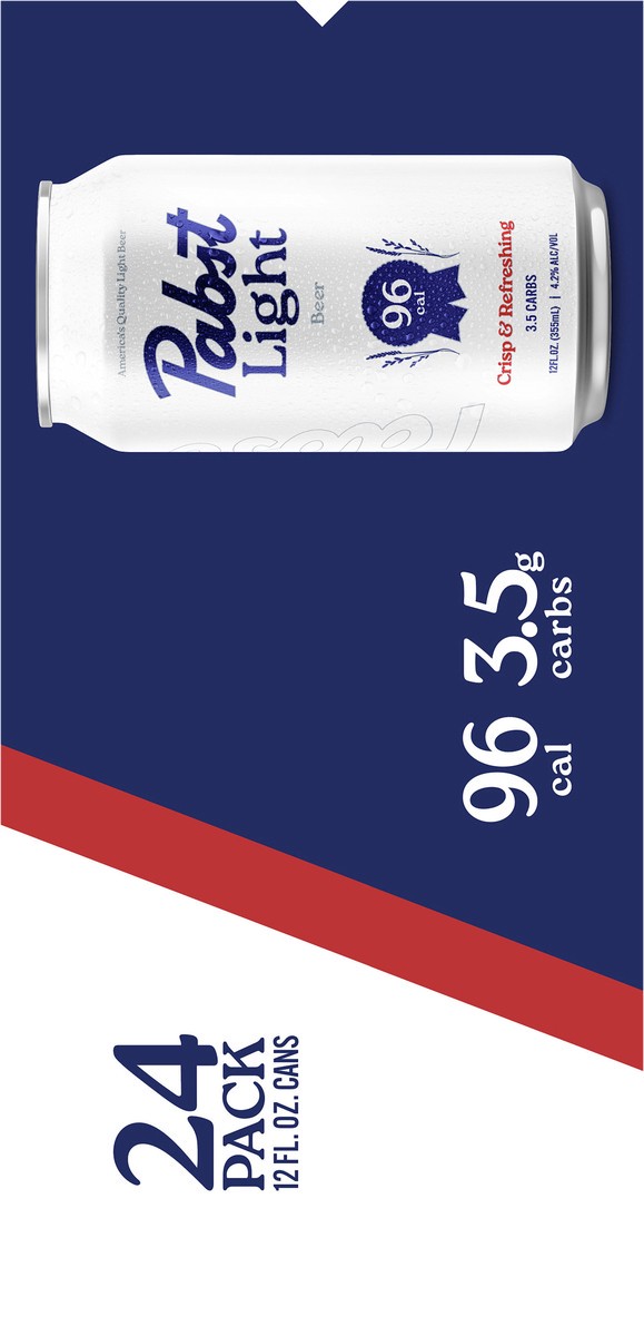 slide 4 of 9, Pabst Light Beer, 24 pack, 12 fl oz Aluminum Cans, 4.2% ABV, Domestic Lager, Milwaukee, WI, 12 ct