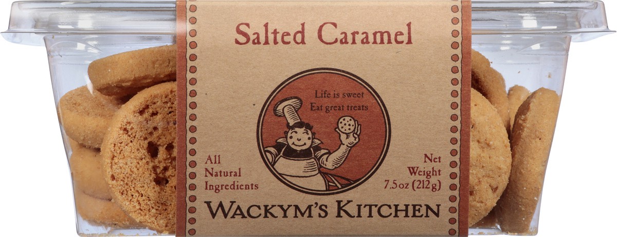 slide 3 of 12, Wackym's Kitchen All Natural Crunchy Salted Caramel Cookies 7.5 oz, 7.5 oz