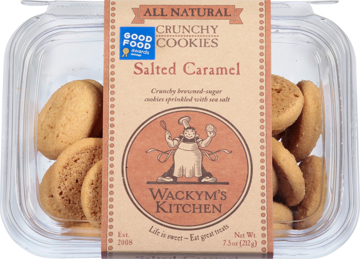 slide 7 of 12, Wackym's Kitchen All Natural Crunchy Salted Caramel Cookies 7.5 oz, 7.5 oz