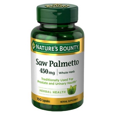 slide 1 of 1, Nature's Bounty Saw Palmetto Dietary Supplement Capsules, 100 ct; 450 mg