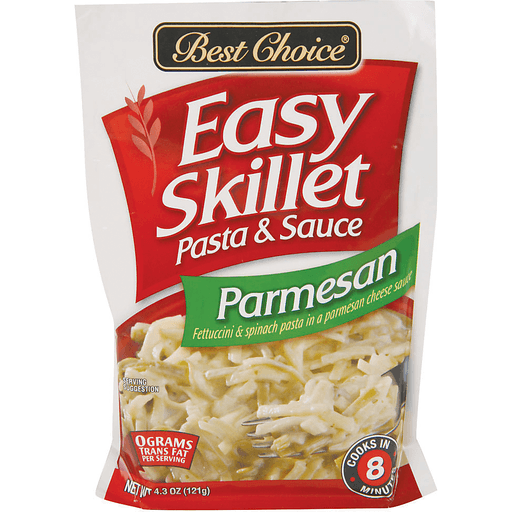 slide 1 of 1, Best Choice Easy Skillet Parmesan Pasta & Sauce, 4.3 oz