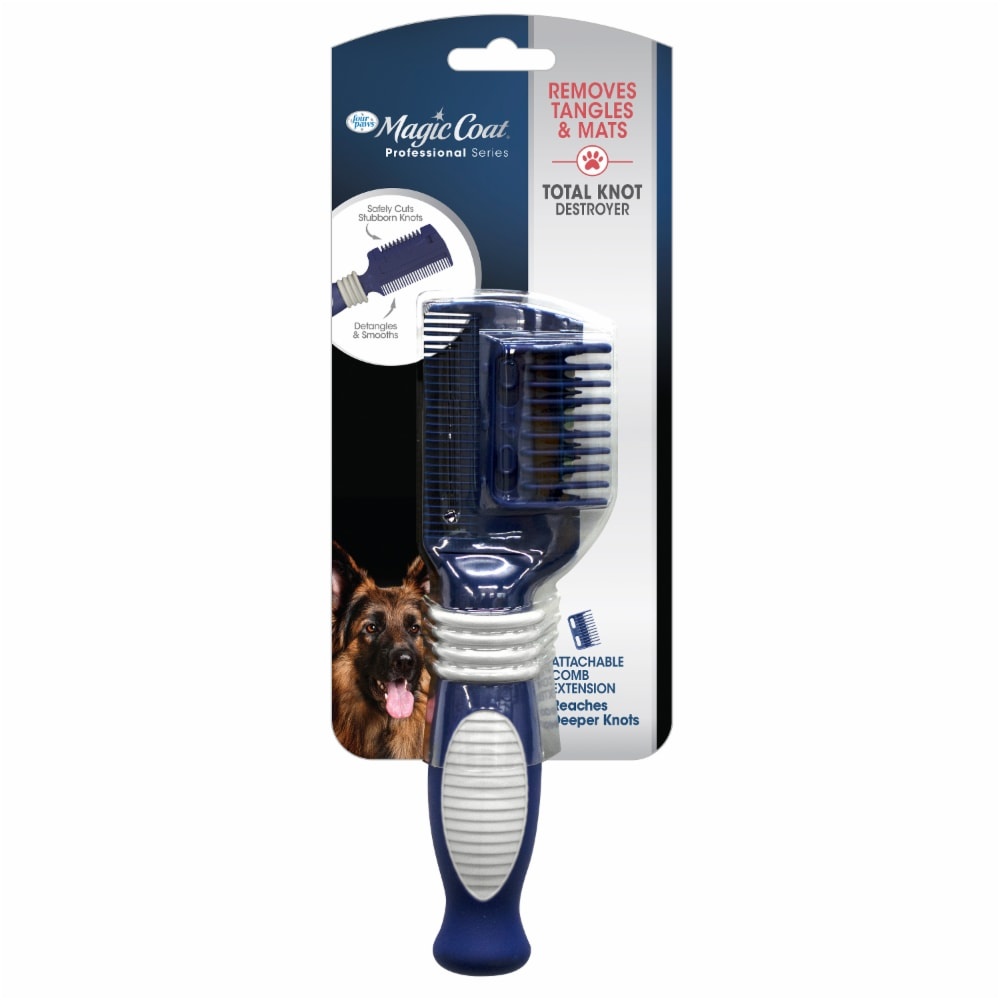 slide 1 of 1, Four Paws Removes Tangles & Mats Total Knot Destroyer Attachable Comb Extension, 1 ct