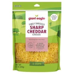 Giant Eagle Fancy Shredded Sharp Cheddar Cheese