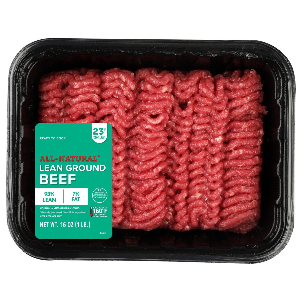 slide 2 of 2, Lean Ground Beef 93%, 16 oz