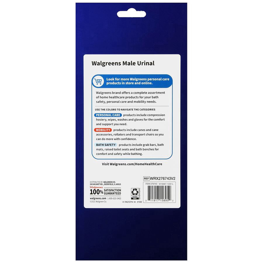 slide 3 of 5, Walgreens Male Urinal With Odor Shield, 1 ct