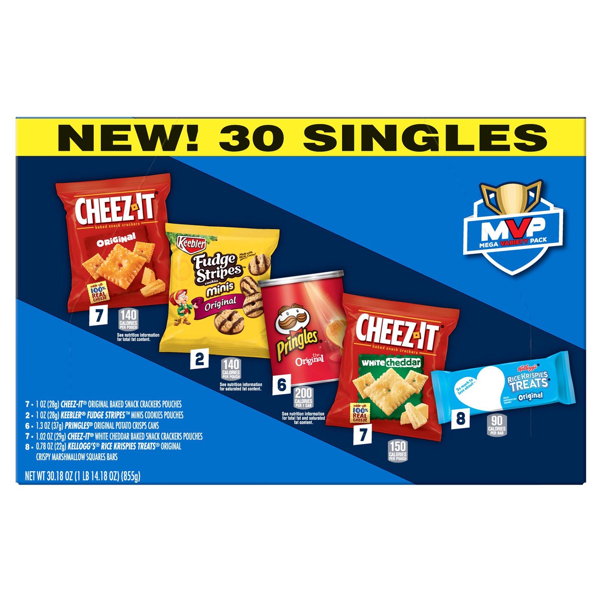 slide 7 of 8, Cheez-It Baked Snack Cheese Crackers & Mini Cookies Variety Pack, 30.18 oz