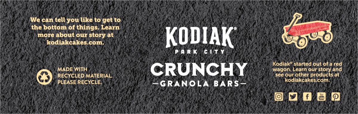 slide 3 of 13, Kodiak Cakes Crunchy Granola Bar, Peanut Butter, 9.5 oz/6 Ct, 6 ct