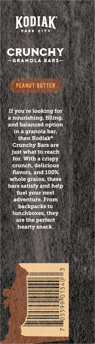 slide 5 of 13, Kodiak Cakes Crunchy Granola Bar, Peanut Butter, 9.5 oz/6 Ct, 6 ct