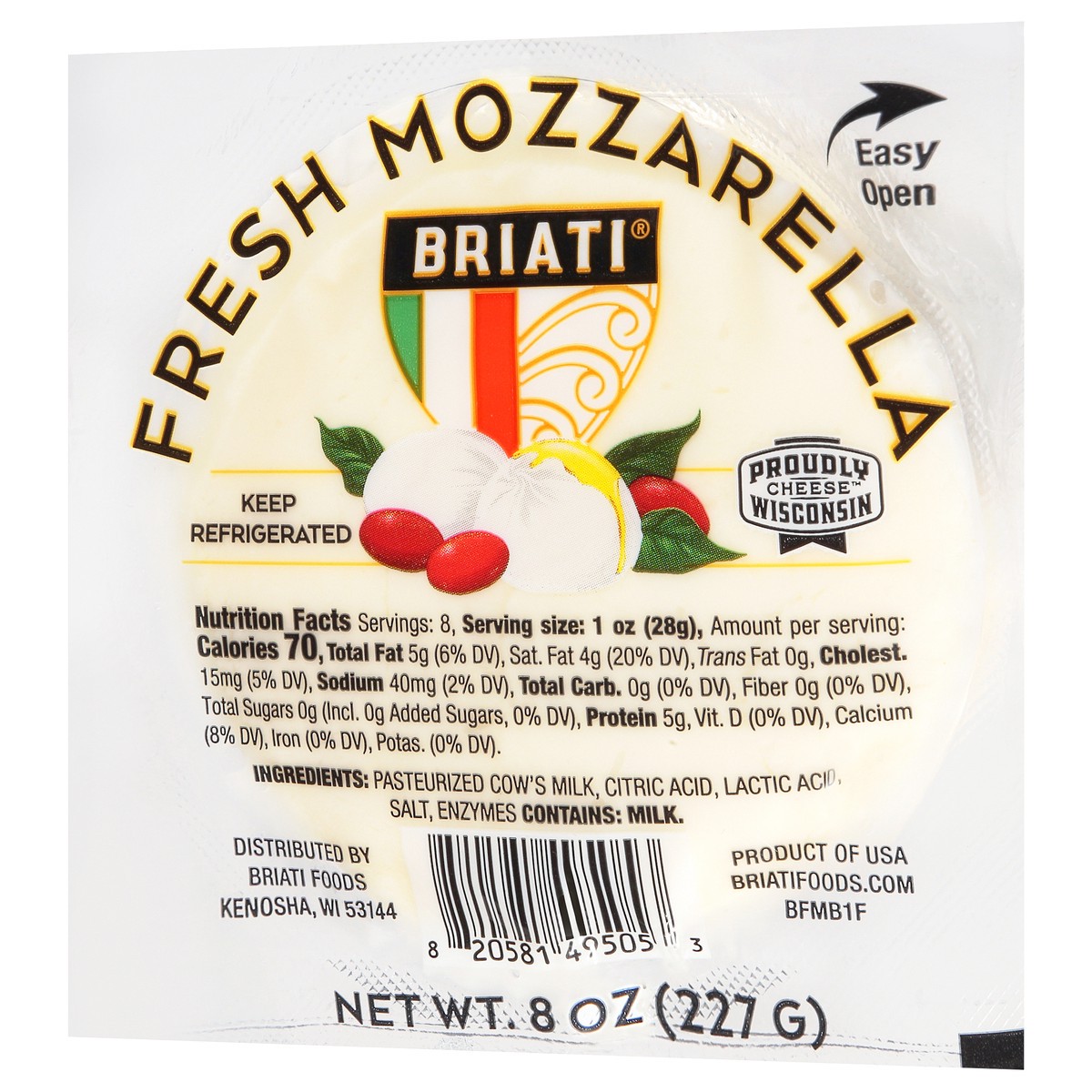 slide 4 of 14, Briati Fresh Mozzarella Cheese 8 oz, 8 oz