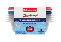 Rubbermaid Square Quickclick Seal Americana Edition