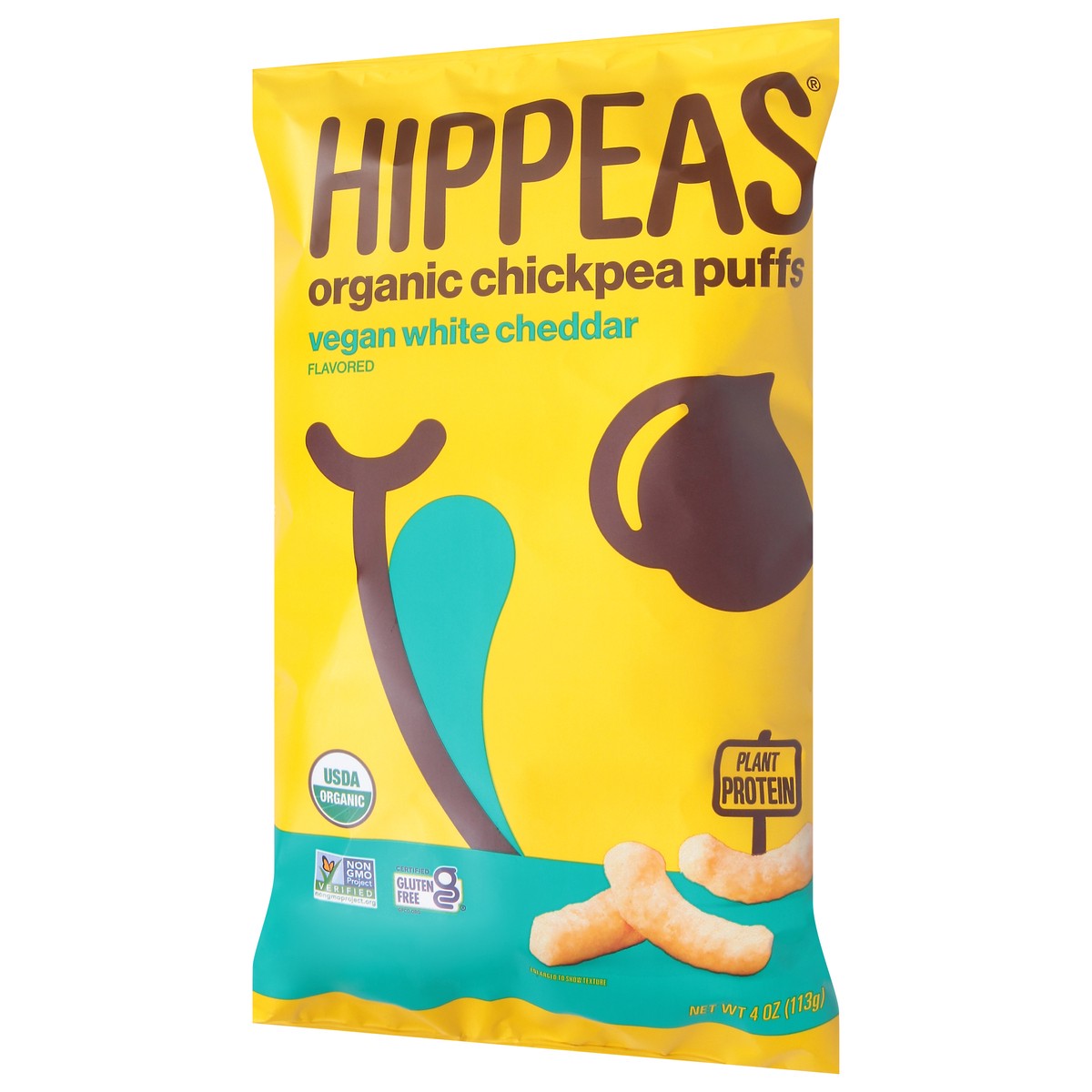 slide 10 of 13, Hippeas White Cheddar Chickpea Puffs, 4 oz