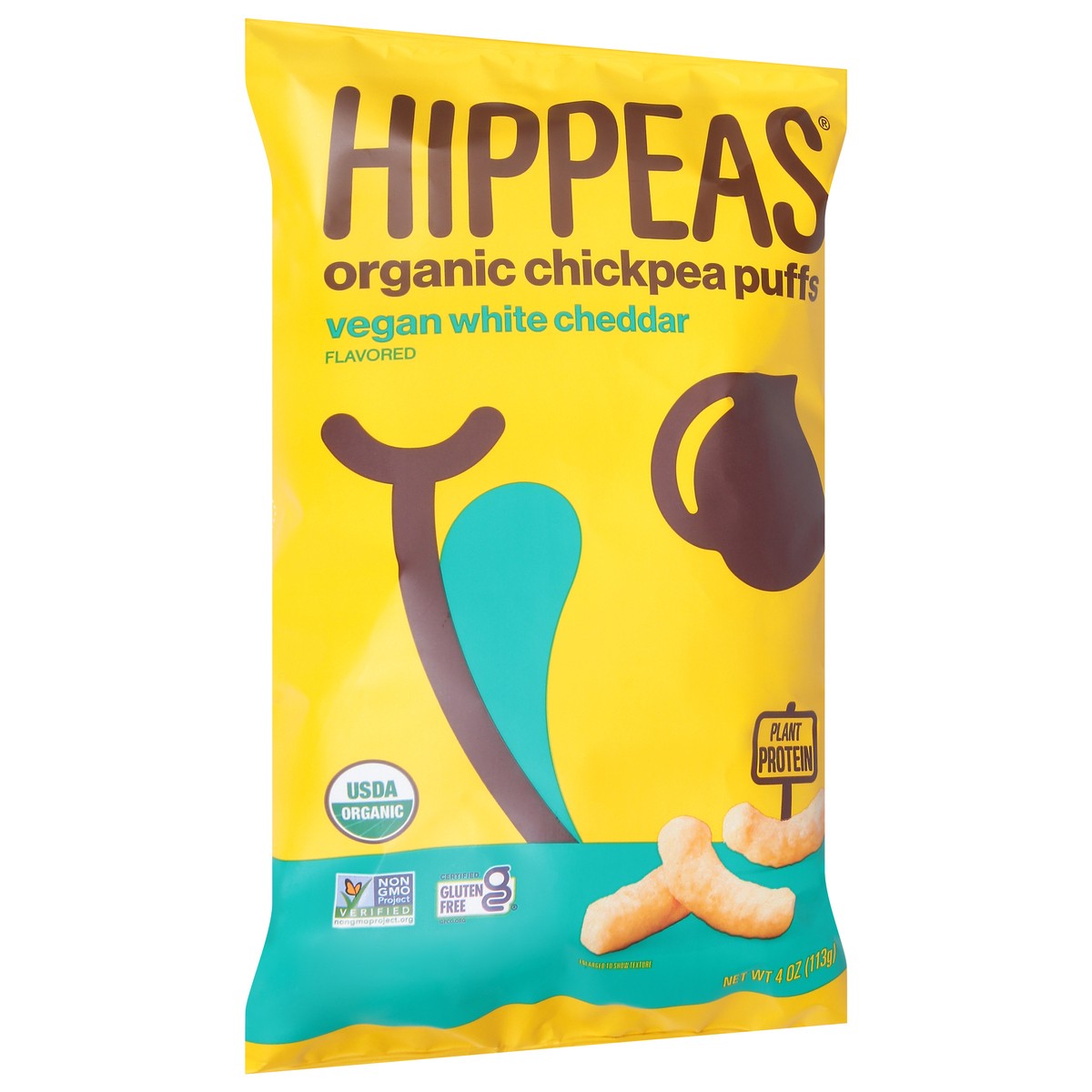 slide 7 of 13, Hippeas White Cheddar Chickpea Puffs, 4 oz