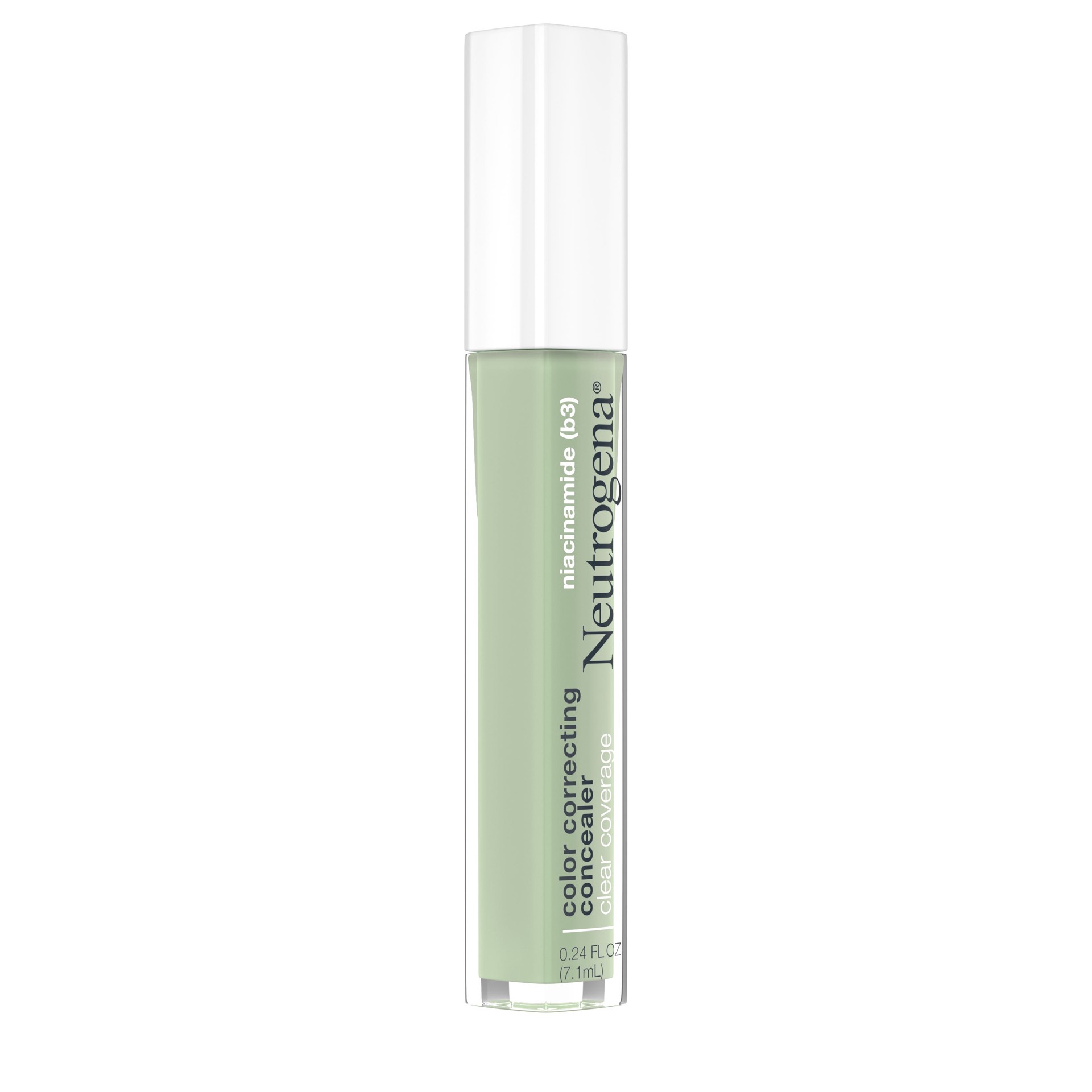 slide 2 of 8, Neutrogena Clear Coverage Color Correcting Green Concealer Makeup, Lightweight Face Concealer with Niacinamide & Green Pigment to Help Reduce Redness, 0.24 fl. oz, 0.24 fl. oz