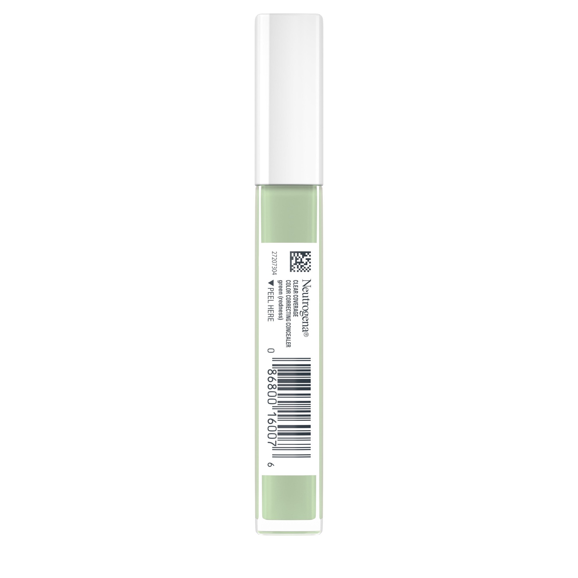 slide 7 of 8, Neutrogena Clear Coverage Color Correcting Green Concealer Makeup, Lightweight Face Concealer with Niacinamide & Green Pigment to Help Reduce Redness, 0.24 fl. oz, 0.24 fl. oz