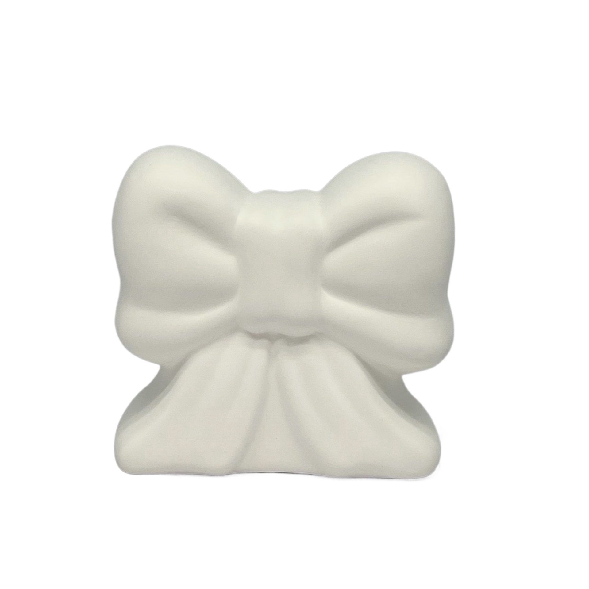 slide 5 of 7, 6" Diy Ceramic Bow Figurine By Make Market, 6 in x 4 in x 5.5 in