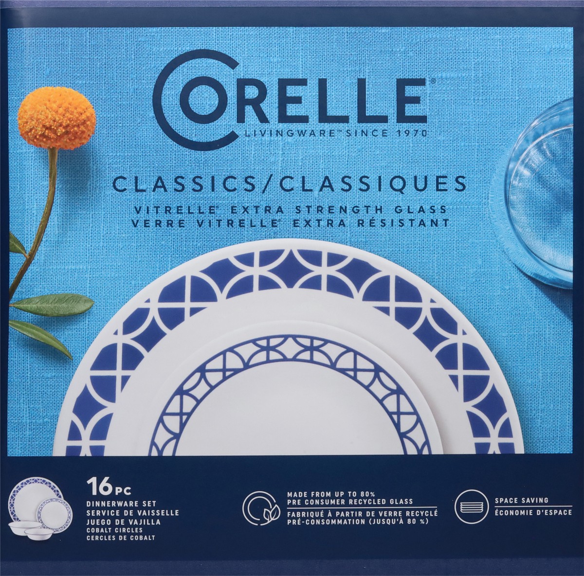 slide 6 of 9, Corelle Classics Dinnerware Set 16 ea, 16 ct