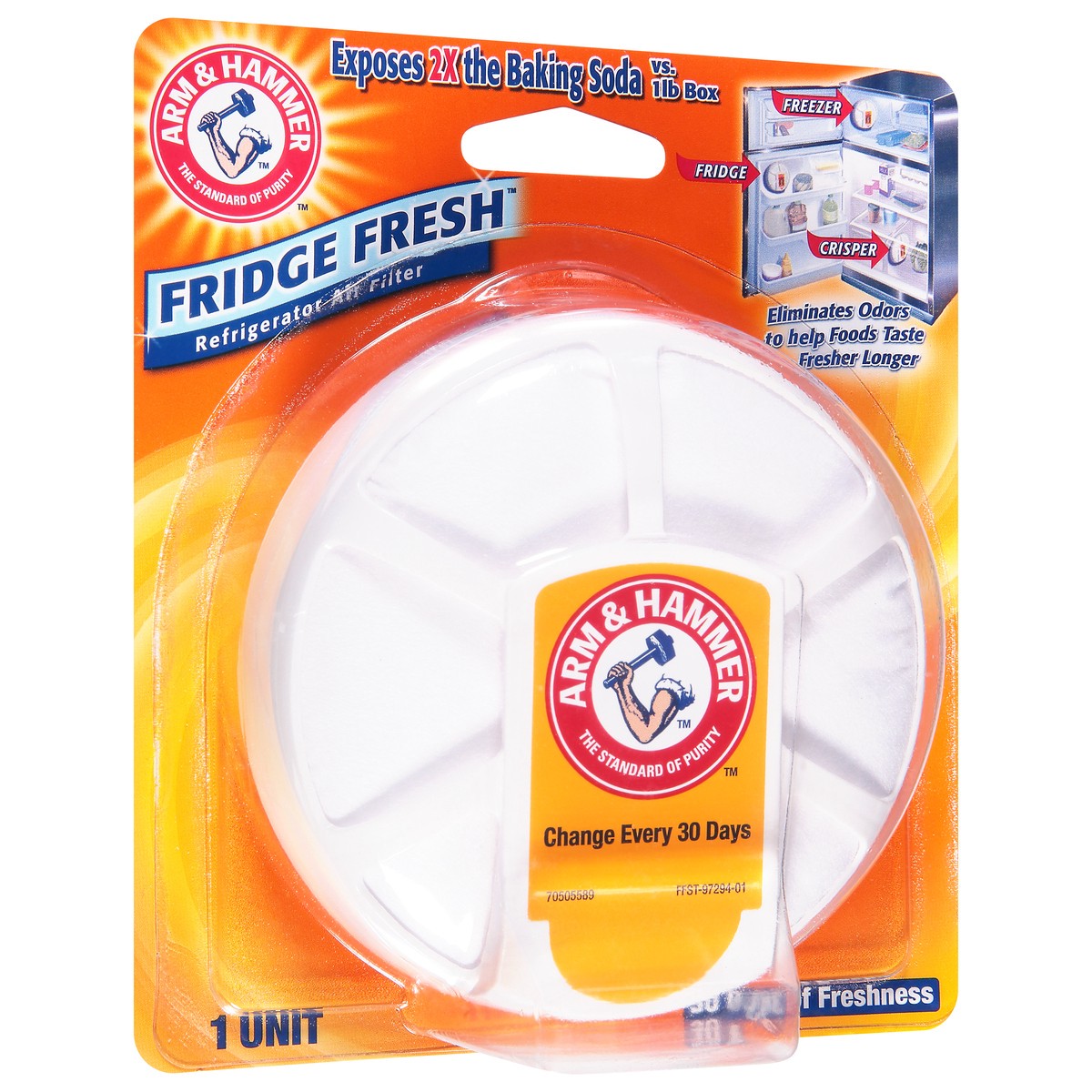 slide 2 of 9, ARM & HAMMER Fridge Fresh Refrigerator Air Filter, 1 ct