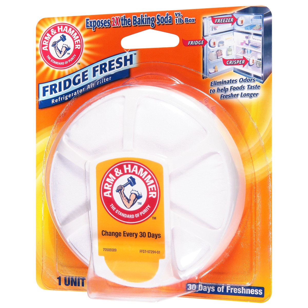 slide 6 of 9, ARM & HAMMER Fridge Fresh Refrigerator Air Filter, 1 ct