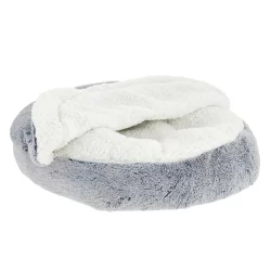 Top Paw Faux Fur Snuggler Dog Bed