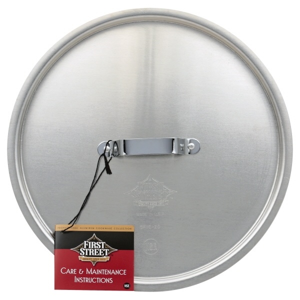 slide 1 of 6, First Street Stock Pot Cover 12, 1 ct