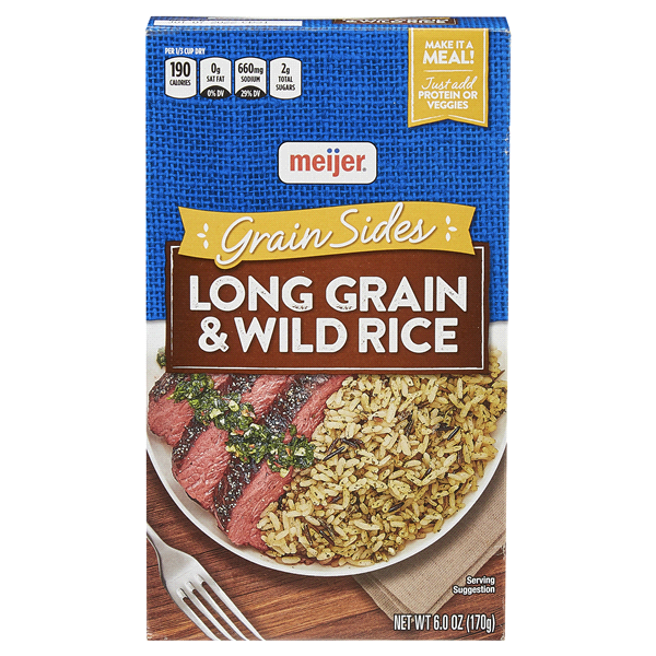 Meijer Grain Sides Original Long Grain & Wild Rice 6 oz Shipt