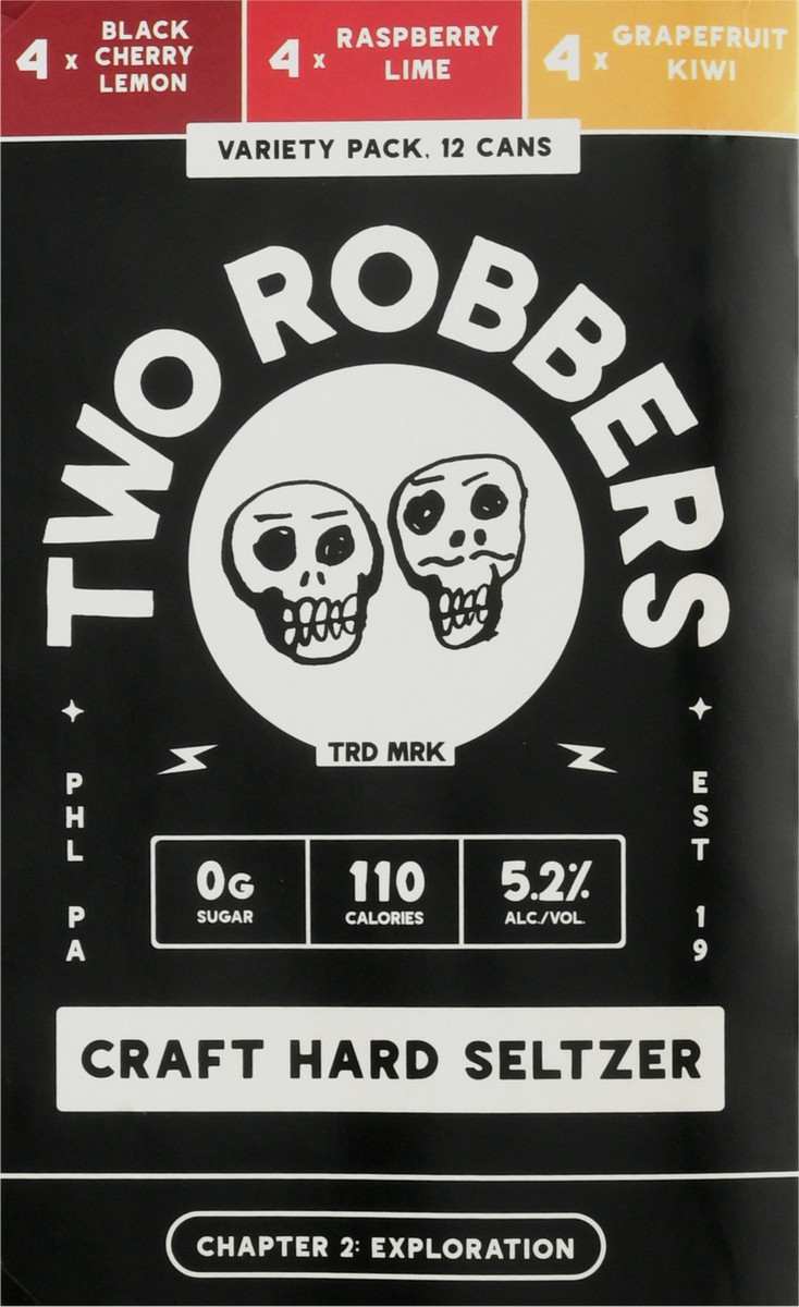 slide 13 of 14, Two Robbers Variety Pack Craft Hard Seltzer 12 - 12 fl oz Cans, 12 ct