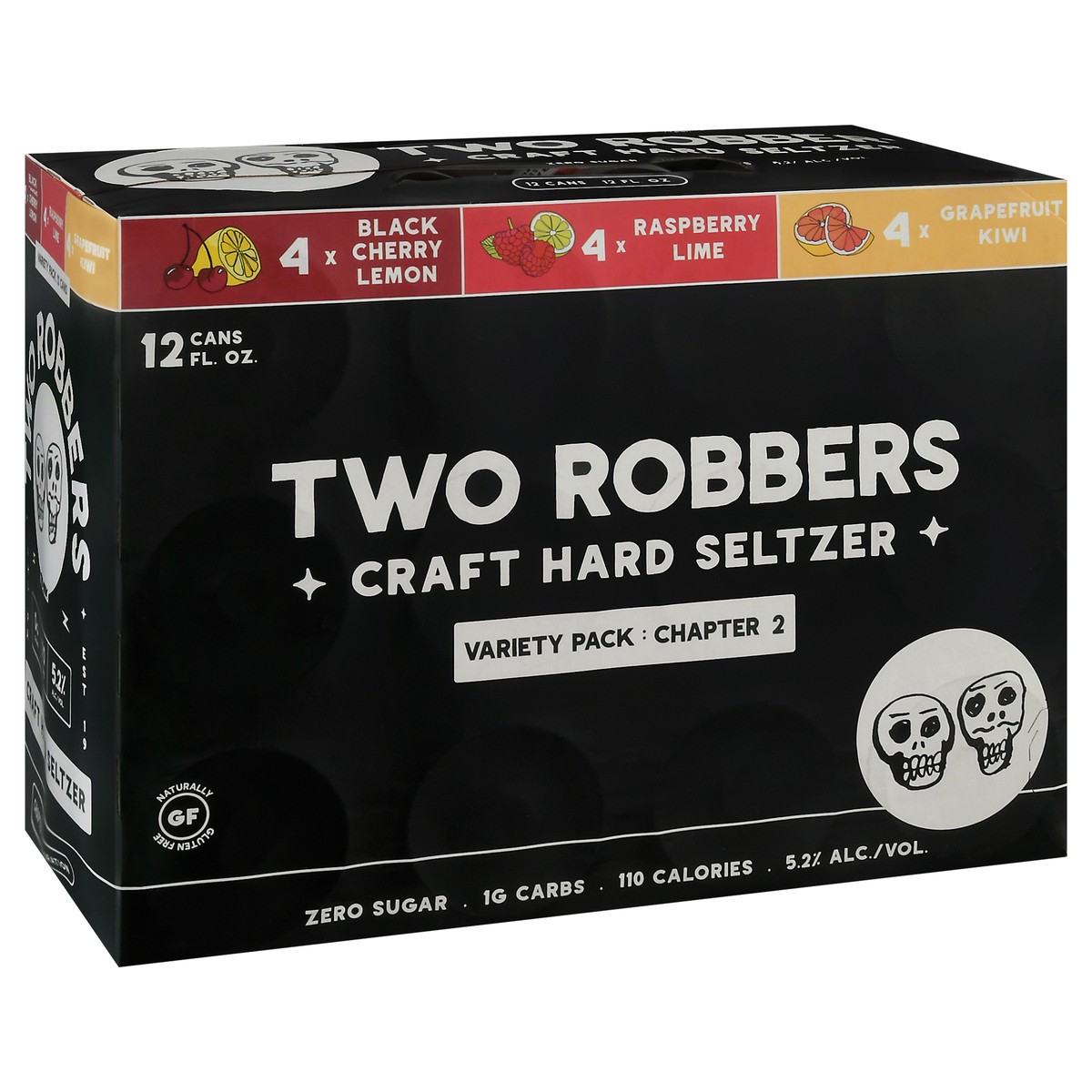 slide 14 of 14, Two Robbers Variety Pack Craft Hard Seltzer 12 - 12 fl oz Cans, 12 ct