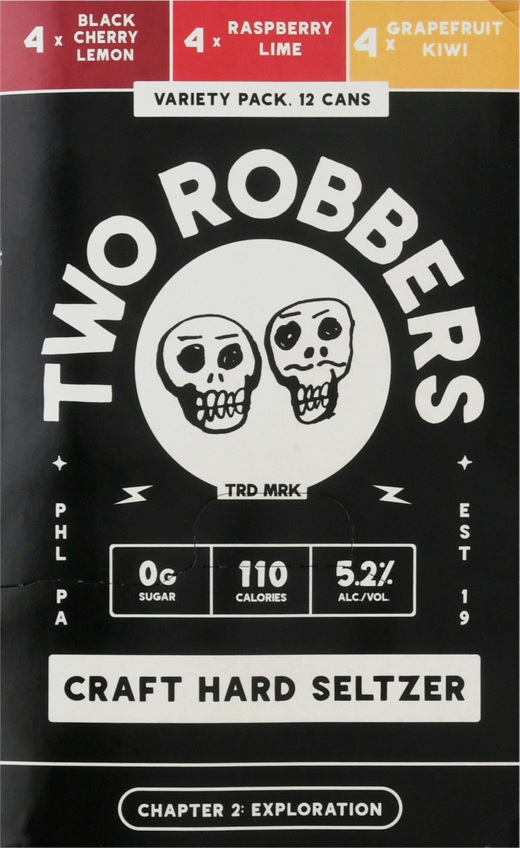 slide 6 of 14, Two Robbers Variety Pack Craft Hard Seltzer 12 - 12 fl oz Cans, 12 ct