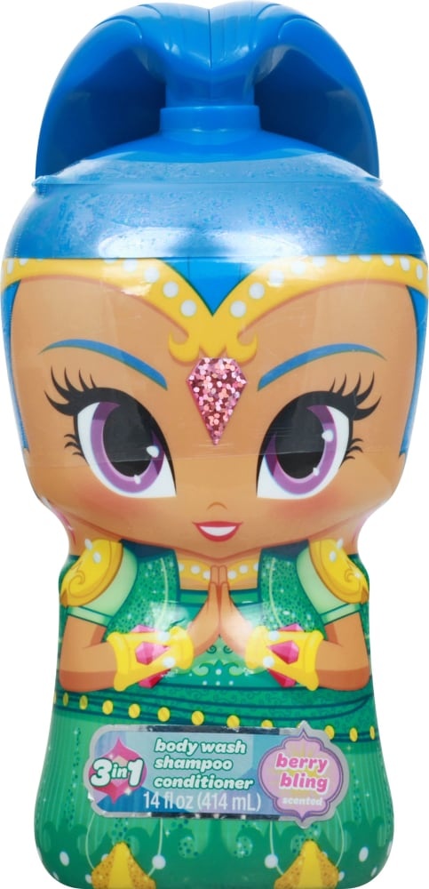 slide 1 of 1, Nickelodeon 3-in-1 Shimmer and Shine Berry Bling Scented Body Wash, Shampoo, Conditioner 14 oz, 14 oz